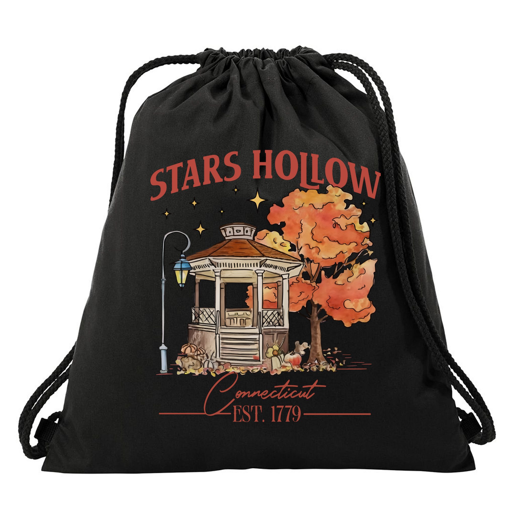 Stars Hollow Connecticut Est 1779 Drawstring Bag