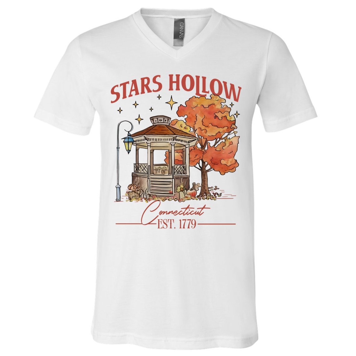 Stars Hollow Connecticut Est 1779 V-Neck T-Shirt