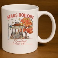 Stars Hollow Connecticut Est 1779 11oz C Handle Ceramic Mug