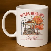 Stars Hollow Connecticut Est 1779 11oz C Handle Ceramic Mug