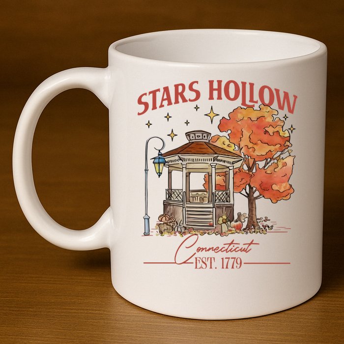 Stars Hollow Connecticut Est 1779 11oz C Handle Ceramic Mug