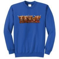 Scottish Highland Cows  The Happy Bunch Of Coos  Cute Gift Sweatshirt