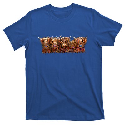 Scottish Highland Cows  The Happy Bunch Of Coos  Cute Gift T-Shirt