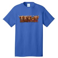 Scottish Highland Cows  The Happy Bunch Of Coos  Cute Gift Tall T-Shirt