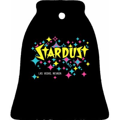 Stardust Hotel Casino Vintage Sign Retro Las Vegas Ceramic Bell Ornament