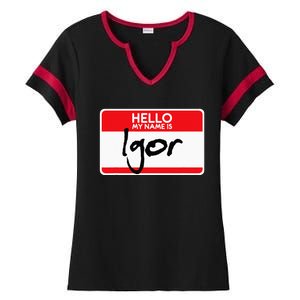 Simple Halloween Costume Idea Horror Film My Name Is Igor Ladies Halftime Notch Neck Tee