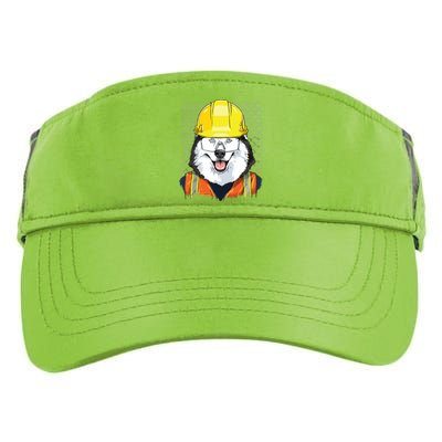 Siberian Husky Construction Worker Siberian Husky Dog Adult Drive Performance Visor