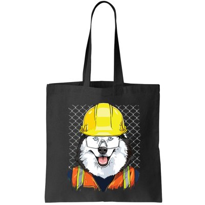 Siberian Husky Construction Worker Siberian Husky Dog Bag