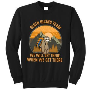 Sloth Hiking Camping Travel Nature Sweatshirt