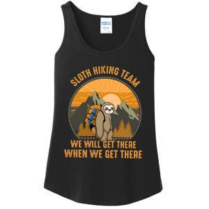 Sloth Hiking Camping Travel Nature Ladies Essential Tank