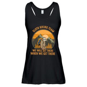 Sloth Hiking Camping Travel Nature Ladies Essential Flowy Tank