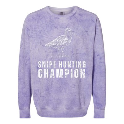 Snipe Hunting Champion Funny Hunting Colorblast Crewneck Sweatshirt