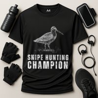 Snipe Hunting Champion Funny Hunting Cooling Performance Crew T-Shirt