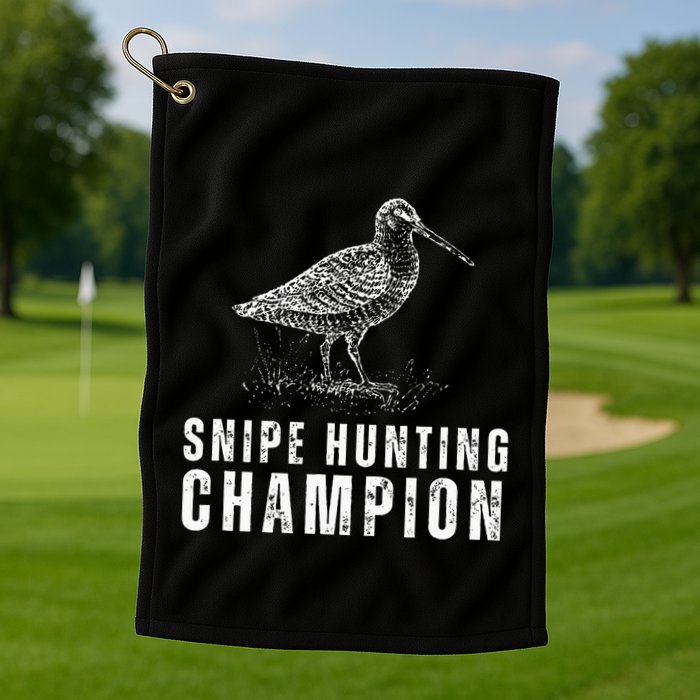 Snipe Hunting Champion Funny Hunting Golf Towel