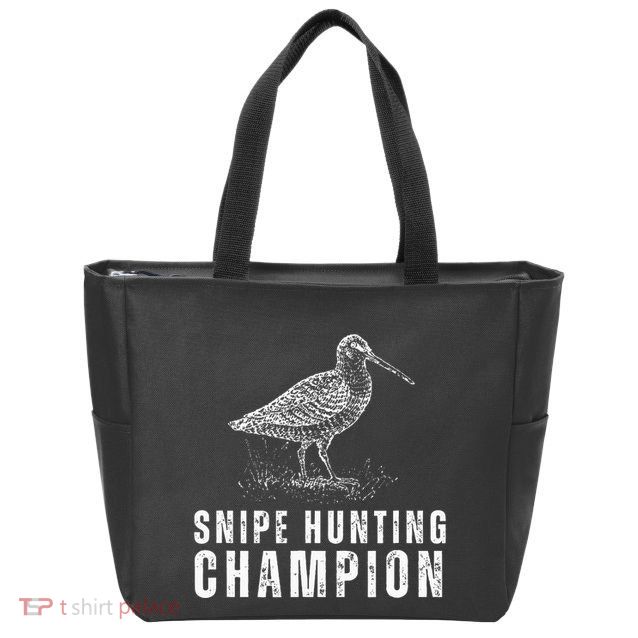 Snipe Hunting Champion Funny Hunting Zip Tote Bag