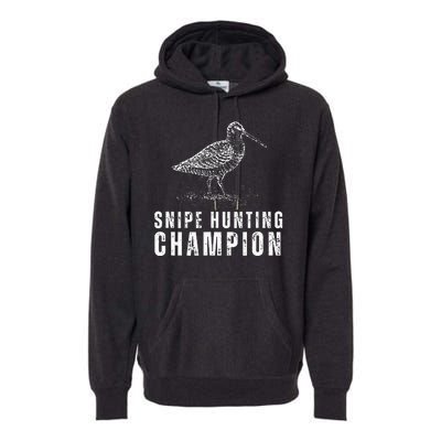 Snipe Hunting Champion Funny Hunting Premium Hoodie