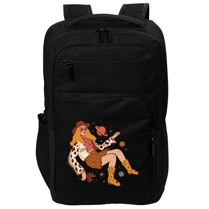 Space Hippie Cow Girl Impact Tech Backpack