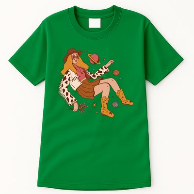 Space Hippie Cow Girl Tall T-Shirt