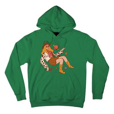 Space Hippie Cow Girl Tall Hoodie