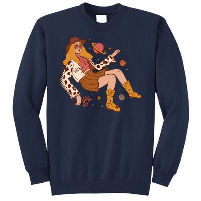 Space Hippie Cow Girl Tall Sweatshirt