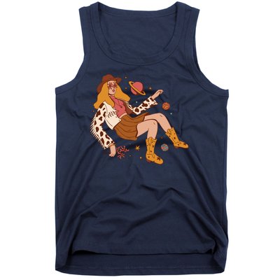 Space Hippie Cow Girl Tank Top