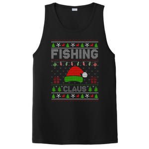 Santa Hat Christmas Light Fishing Claus Ugly Xmas Holiday PosiCharge Competitor Tank