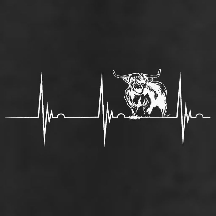 Scottish Highland Cow Heartbeat EKG Pulse Highlander Cow Adult Drive Performance Visor