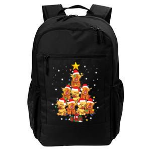 Scottish Highland Cow Christmas Tree Funny Cow Lover Xmas Daily Commute Backpack