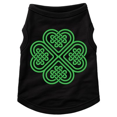 Shamrock Heart Celtic Knot Irish St. Patricks Day Doggie Tank