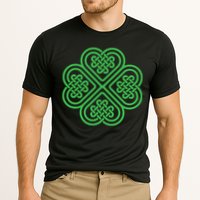 Shamrock Heart Celtic Knot Irish St. Patricks Day Performance Shirt