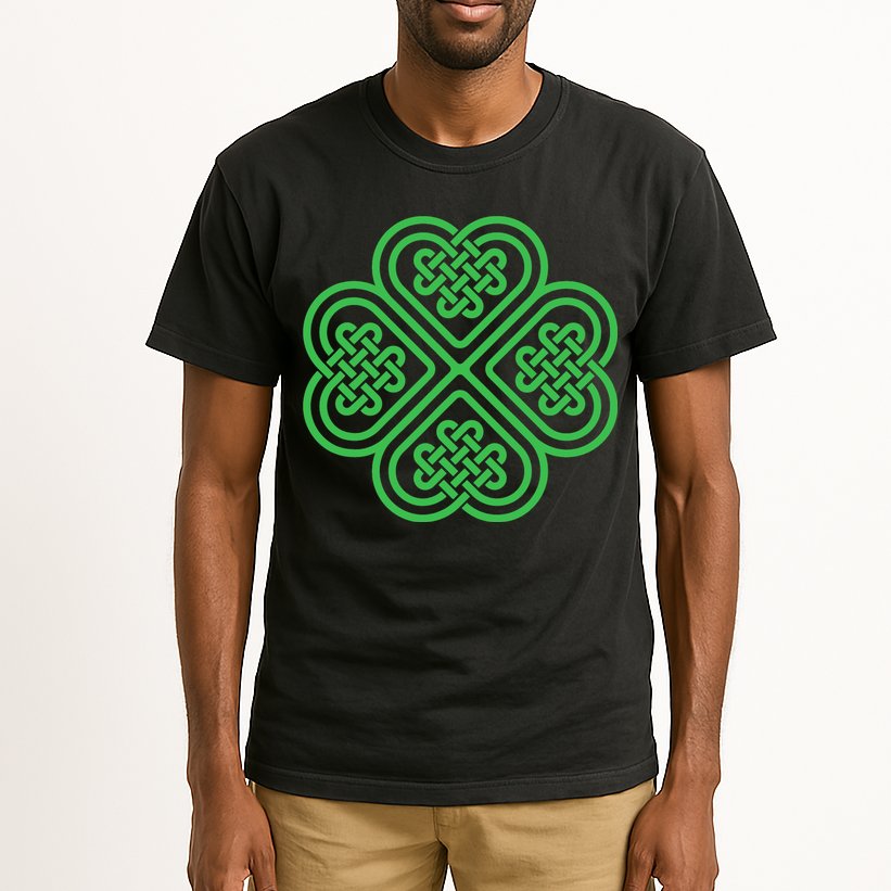 Shamrock Heart Celtic Knot Irish St. Patricks Day Tall T-Shirt