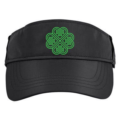 Shamrock Heart Celtic Knot Irish St. Patricks Day Adult Drive Performance Visor