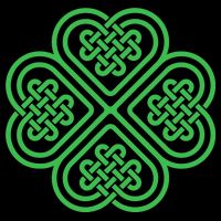 Shamrock Heart Celtic Knot Irish St. Patricks Day 16 in Basic Backpack