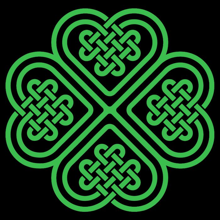 Shamrock Heart Celtic Knot Irish St. Patricks Day Cooling Performance Long Sleeve Crew