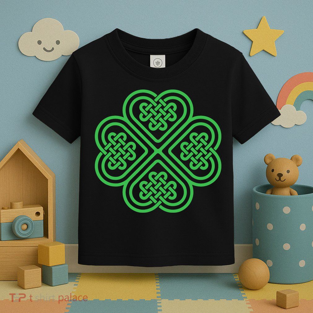 Shamrock Heart Celtic Knot Irish St. Patricks Day Toddler T-Shirt