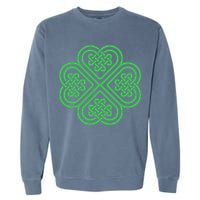 Shamrock Heart Celtic Knot Irish St. Patricks Day Garment-Dyed Sweatshirt