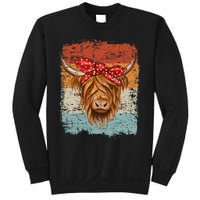 Scottish Highland Cow Cattle Hairy Cow Flowers Woman Sweatshirt