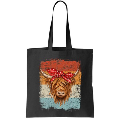 Scottish Highland Cow Cattle Hairy Cow Flowers Woman Bag