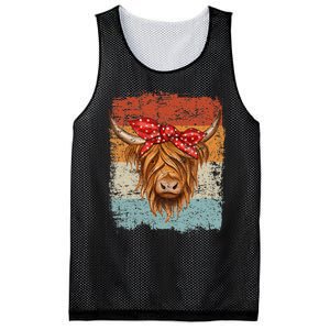 Scottish Highland Cow Cattle Hairy Cow Flowers Woman Mesh Reversible Basketball Jersey Tank