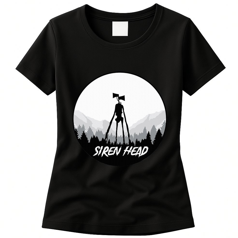 Siren Head Creepypasta Horror Sweet Or Treat Womens T-Shirt