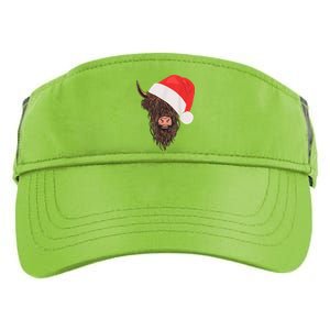 Scottish Highland Cattle Hairy Cow Farmer Christmas Hat Adult Drive Performance Visor