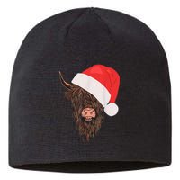 Scottish Highland Cattle Hairy Cow Farmer Christmas Hat Sustainable Beanie