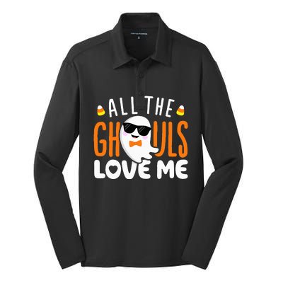 Spooky Halloween Costume Ghouls' Favorite Silk Touch Performance Long Sleeve Polo