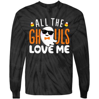 Spooky Halloween Costume Ghouls' Favorite Tie-Dye Long Sleeve Shirt