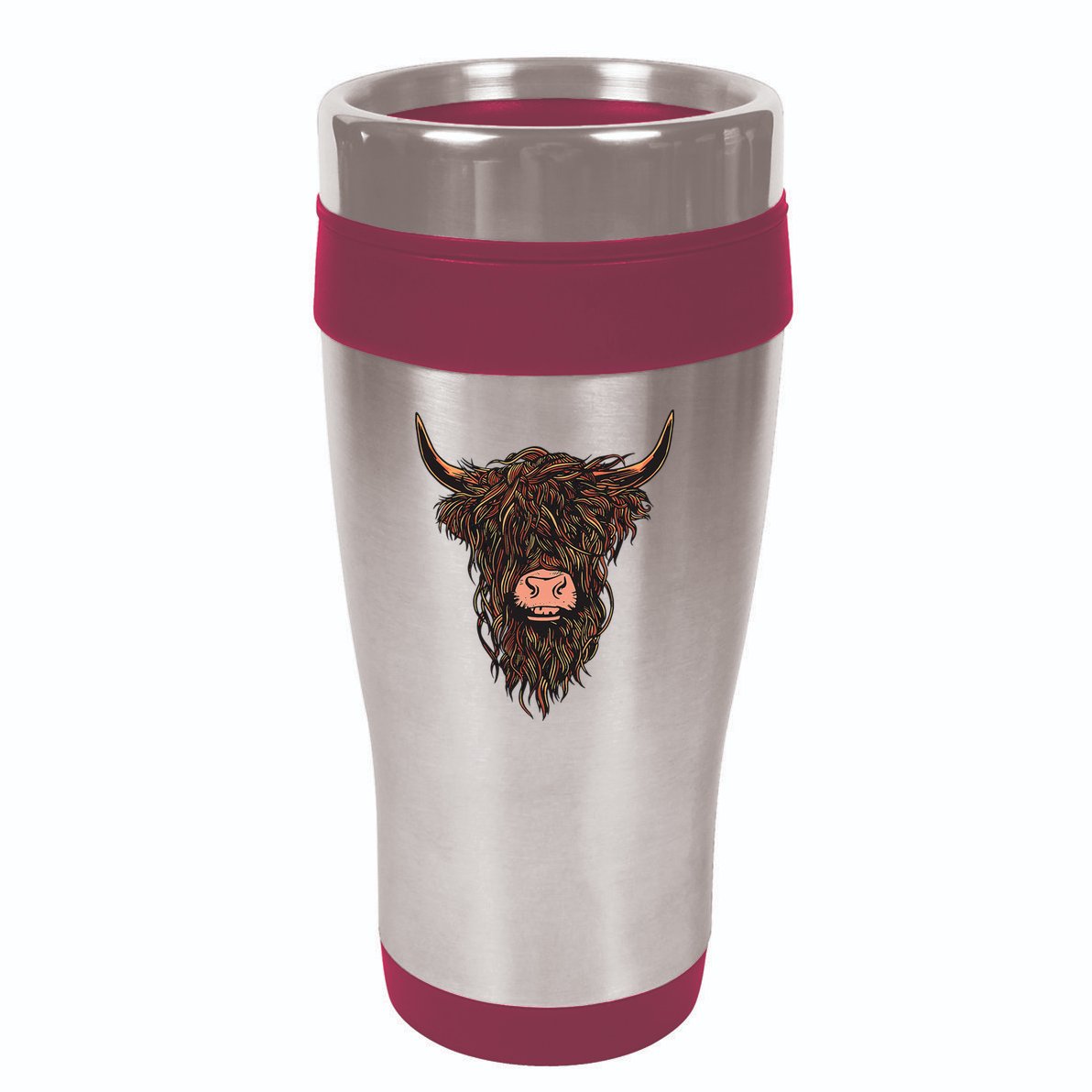 Scottish Highland Cattle Hairy Cow Breeders Farmer Farm Gift 16oz Travel Tumbler