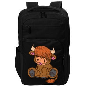 Scottish Highland Cow Lover Cute Cow Highland Cow Impact Tech Backpack