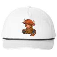 Scottish Highland Cow Lover Cute Cow Highland Cow Snapback Five-Panel Rope Hat