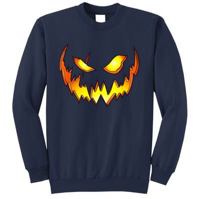 Scary Halloween Costume Pumpkin Face Jack O Lantern Sweatshirt