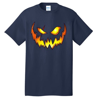 Scary Halloween Costume Pumpkin Face Jack O Lantern Tall T-Shirt