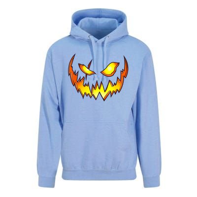 Scary Halloween Costume Pumpkin Face Jack O Lantern Unisex Surf Hoodie